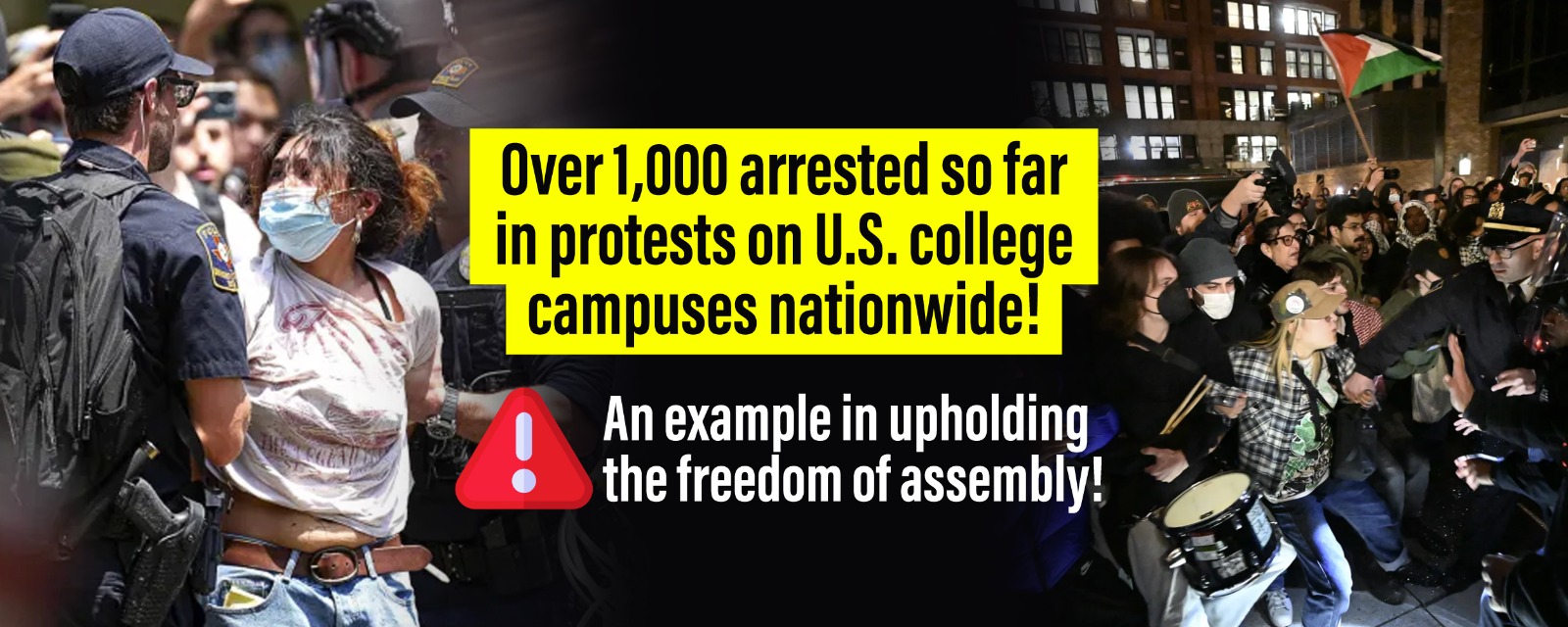 Over 1,000 arrested so far in protests on U.S. college campuses ...