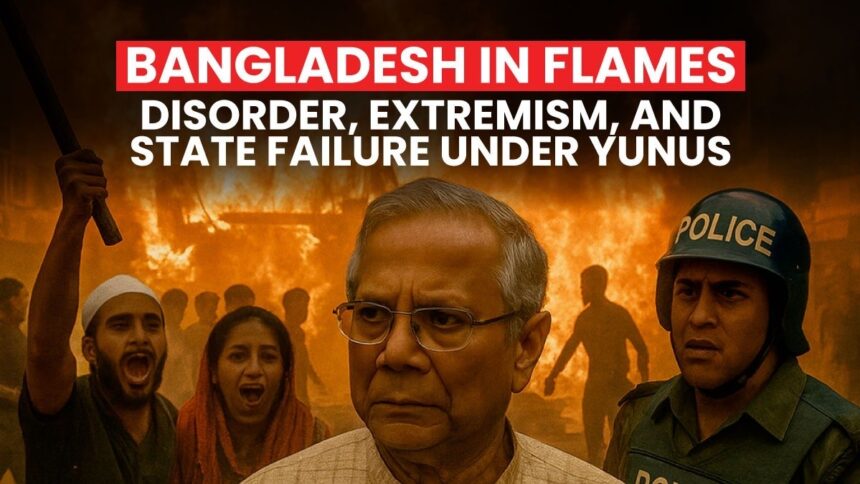 Bangladesh in Flames Disorder, Extremism, and State Failure under Yunus