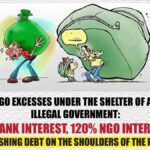 NGO excesses under the shelter of an illegal government 12% bank interest, 120% NGO interest—crushing debt on the shoulders of the poor