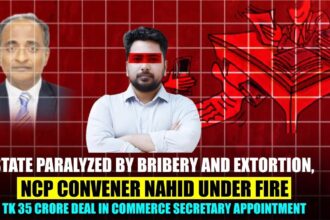 State Paralyzed by Bribery and Extortion, NCP Convener Nahid Under FireTk 35 Crore Deal in Commerce Secretary Appointment