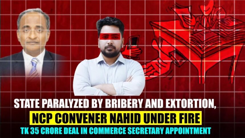 State Paralyzed by Bribery and Extortion, NCP Convener Nahid Under FireTk 35 Crore Deal in Commerce Secretary Appointment