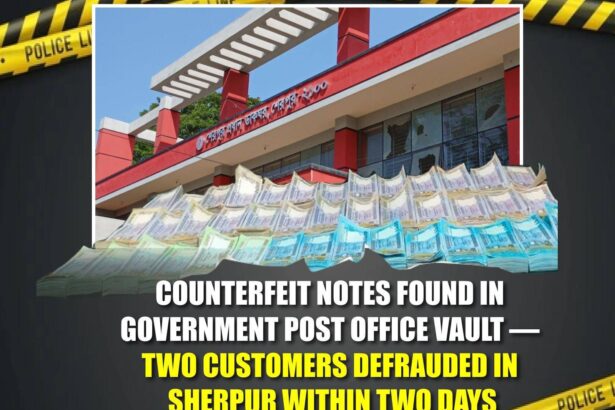 Counterfeit Notes Found in Government Post Office Vault — Two Customers Defrauded in Sherpur Within Two Days