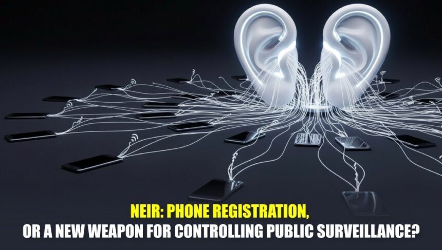 NEIR Phone registration, or a new weapon for controlling public surveillance