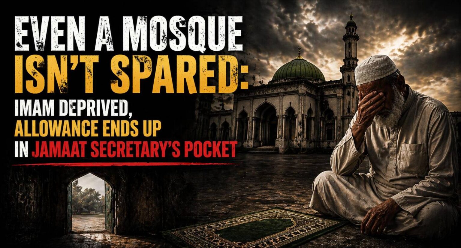 Even A Mosque Isn’t Spared: Imam Deprived, Allowance Ends Up in Jamaat Secretary’s Pocket